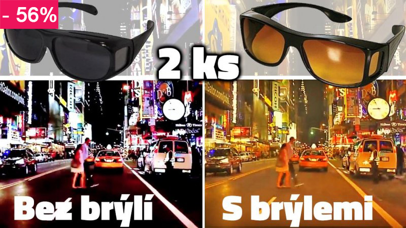 Brýle HD Vision pro řidiče 2 kusy Brýle HD Vision pro řidiče 2 kusy